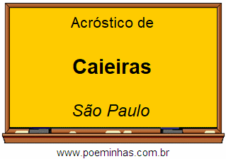 Acróstico da Cidade Caieiras