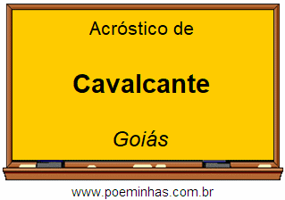 Acróstico da Cidade Cavalcante
