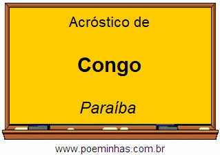 Acróstico da Cidade Congo