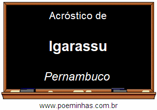 Acróstico da Cidade Igarassu