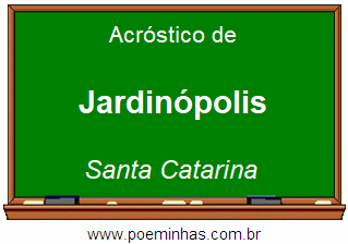 Acróstico da Cidade Jardinópolis
