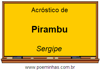 Acróstico da Cidade Pirambu