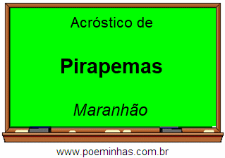 Acróstico da Cidade Pirapemas