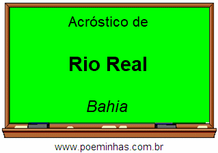 Acróstico da Cidade Rio Real