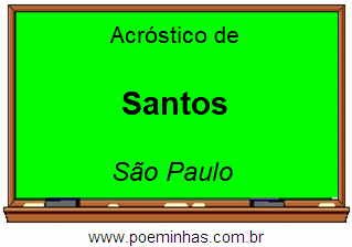 Acróstico da Cidade Santos