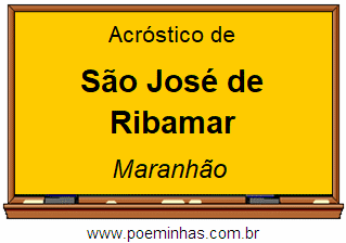 Acróstico da Cidade São José de Ribamar