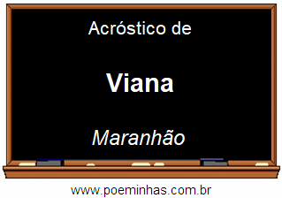 Acróstico da Cidade Viana