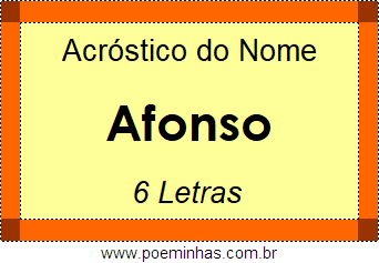 Acróstico de Afonso