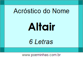 Acróstico de Altair