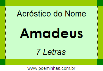 Acróstico de Amadeus