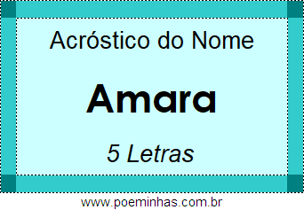 Acróstico de Amara