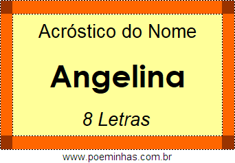 Acróstico de Angelina
