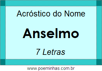 Acróstico de Anselmo