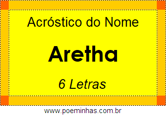 Acróstico de Aretha