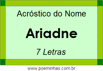 Acróstico de Ariadne