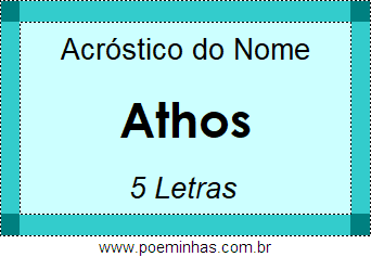 Acróstico de Athos
