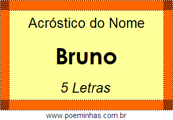 Acróstico de Bruno