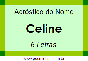 Acróstico de Celine