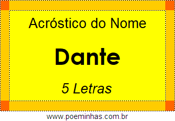 Acróstico de Dante