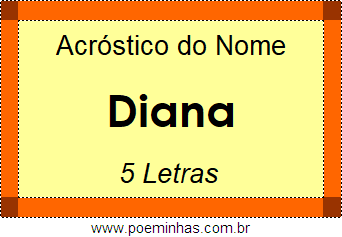 Acróstico de Diana