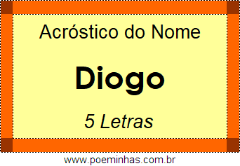 Acróstico de Diogo