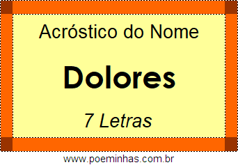 Acróstico de Dolores