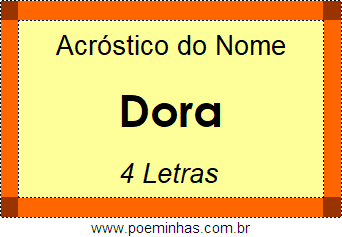 Acróstico de Dora