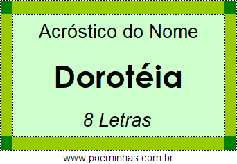 Acróstico de Dorotéia