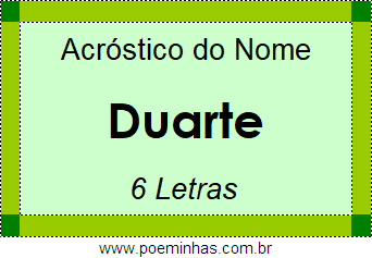 Acróstico de Duarte