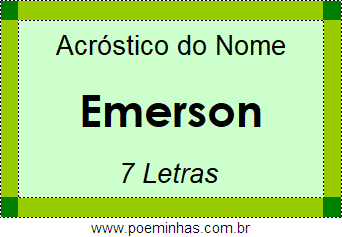 Acróstico de Emerson