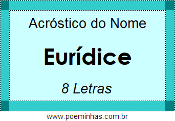 Acróstico de Eurídice