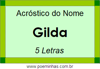 Acróstico de Gilda