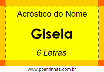 Acróstico de Gisela