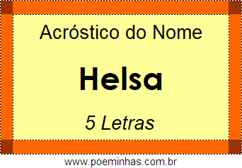 Acróstico de Helsa