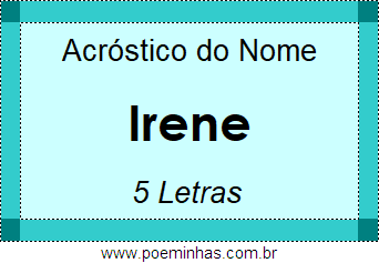Acróstico de Irene