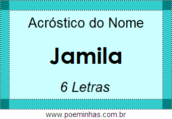 Acróstico de Jamila