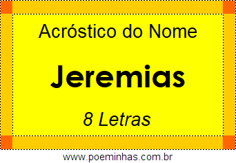 Acróstico de Jeremias