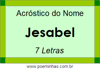 Acróstico de Jesabel