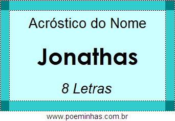 Acróstico de Jonathas