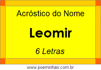 Acróstico de Leomir