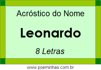 Acróstico de Leonardo