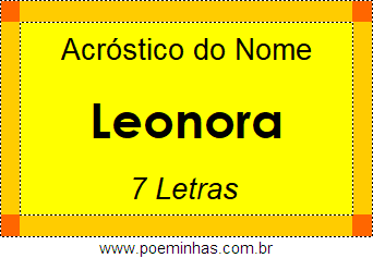 Acróstico de Leonora