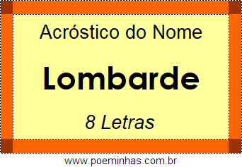 Acróstico de Lombarde