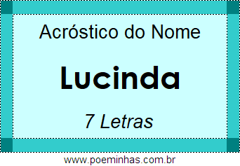 Acróstico de Lucinda