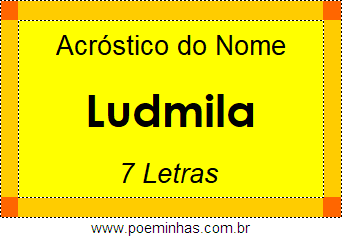 Acróstico de Ludmila