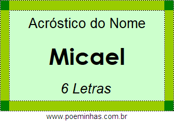 Acróstico de Micael