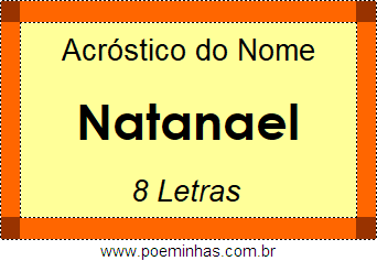 Acróstico de Natanael
