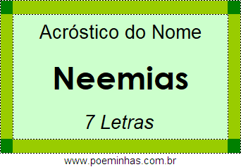 Acróstico de Neemias