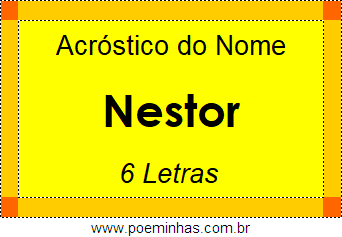 Acróstico de Nestor