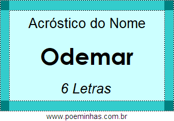 Acróstico de Odemar
